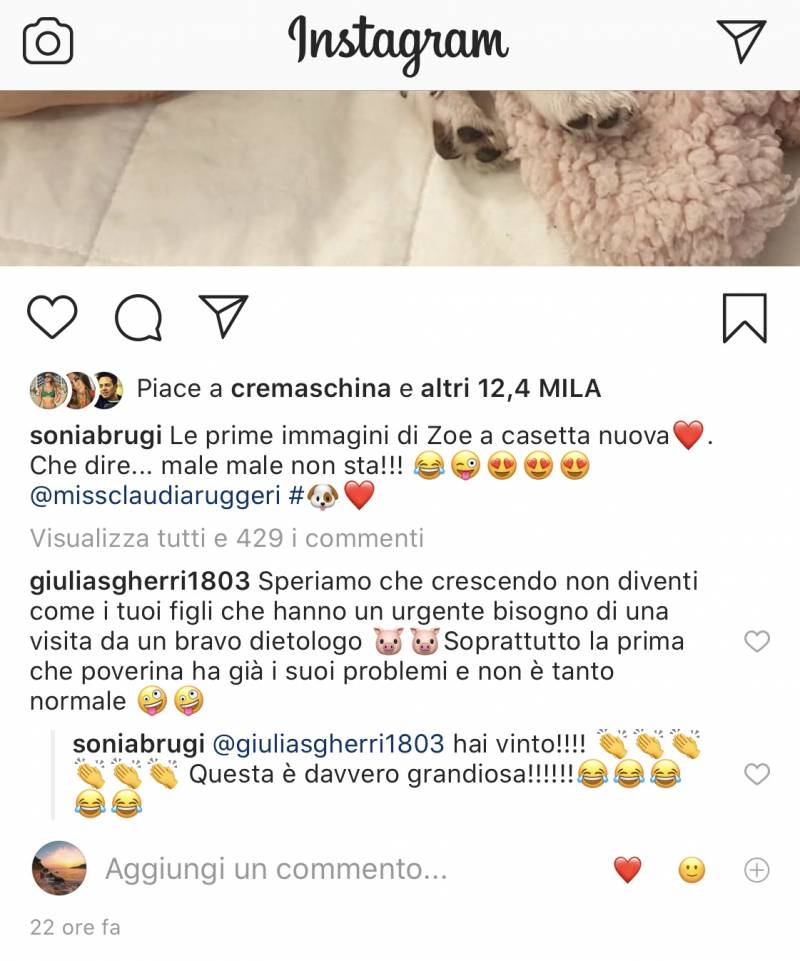 Instagram Sonia Bruganelli 